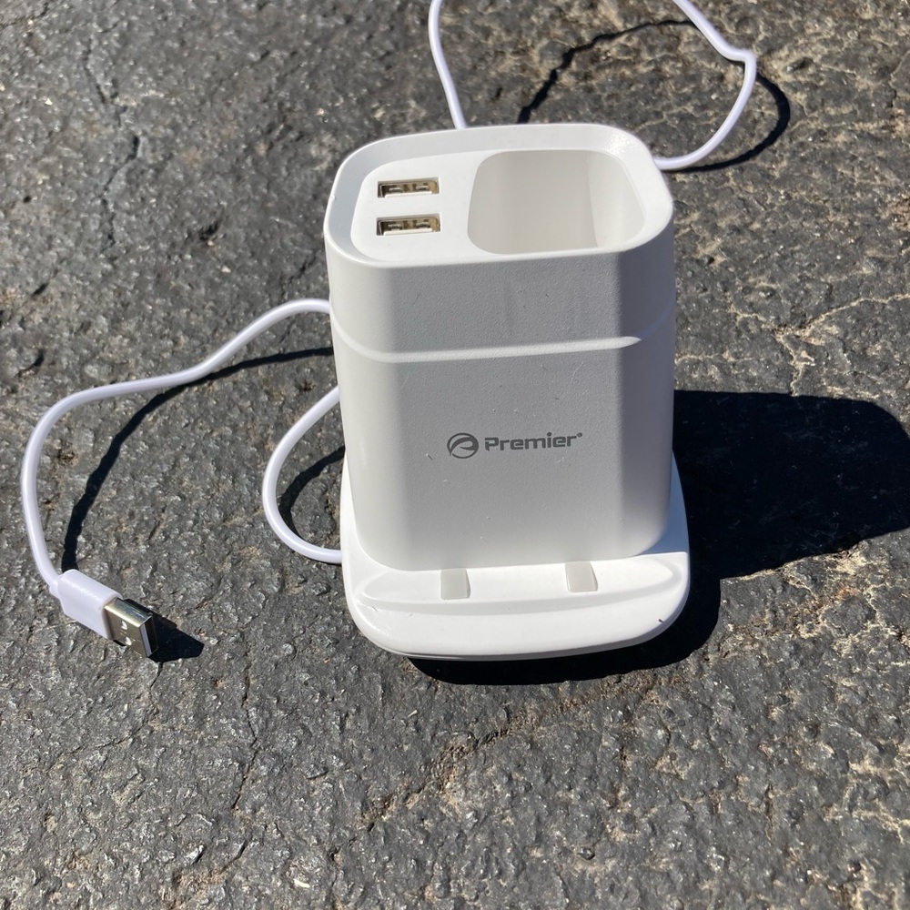 Premier White Cell Phone Charger